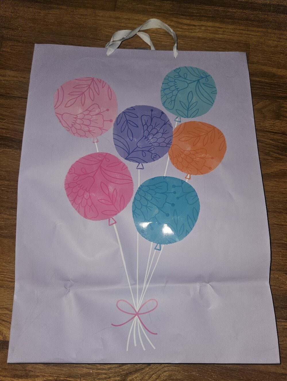 Party Balloon Gift Bag By Hallmark 20" x 15" x 8" Colorful Birthday Celebration